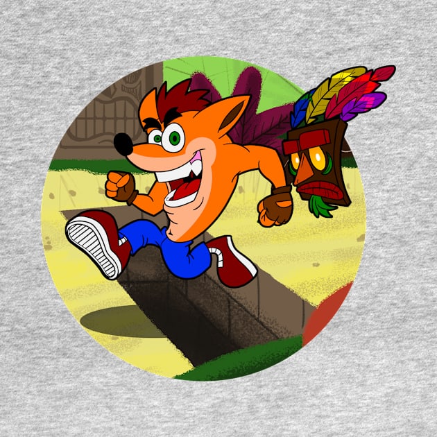 Crash Bandicoot Cartoon by Jetxe093